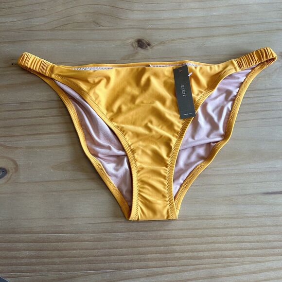 J. Crew Women’s Orange Scrunchie Strap Bikini Bottom XL - Picture 1 of 5